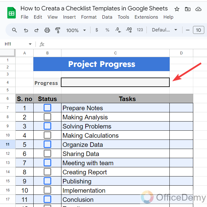 How to Create a Checklist Template in Google Sheets 18
