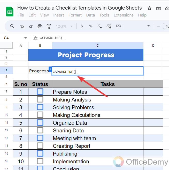 How to Create a Checklist Template in Google Sheets 19