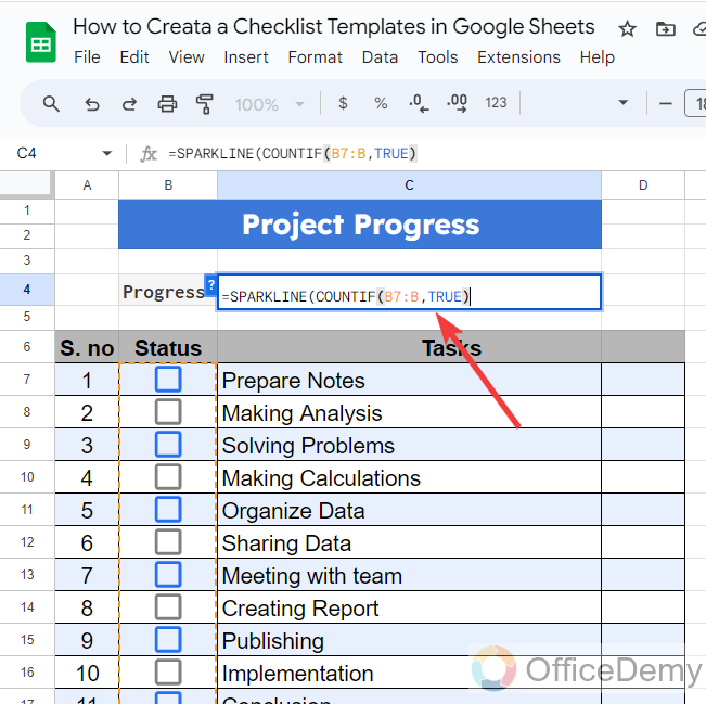 How to Create a Checklist Template in Google Sheets 20