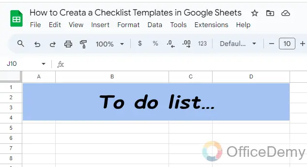 How to Create a Checklist Template in Google Sheets 4