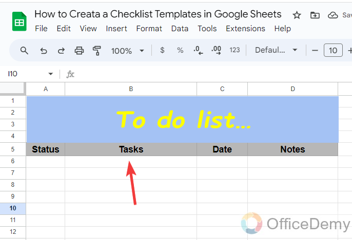 How to Create a Checklist Template in Google Sheets 5