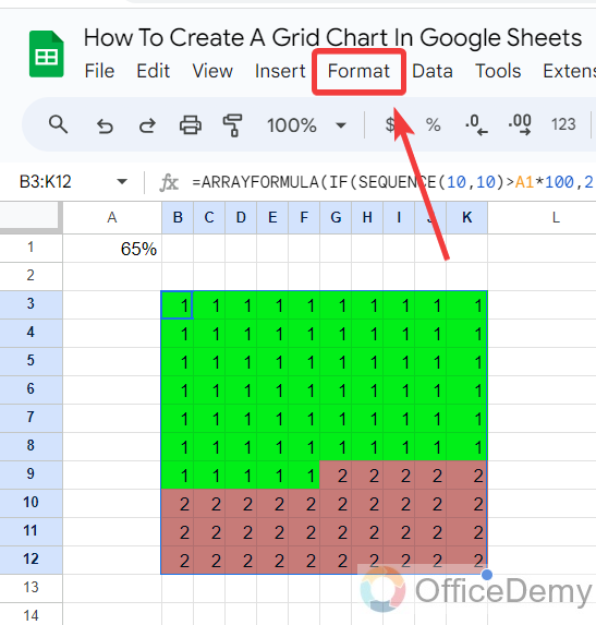 How to Create a Grid Chart in Google Sheets 15