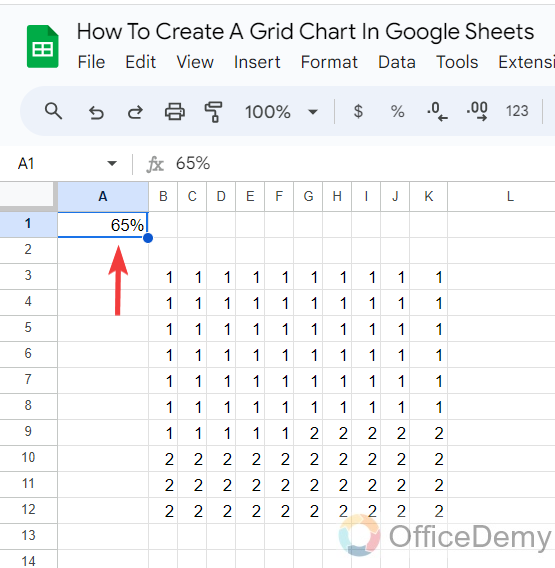 How to Create a Grid Chart in Google Sheets 6