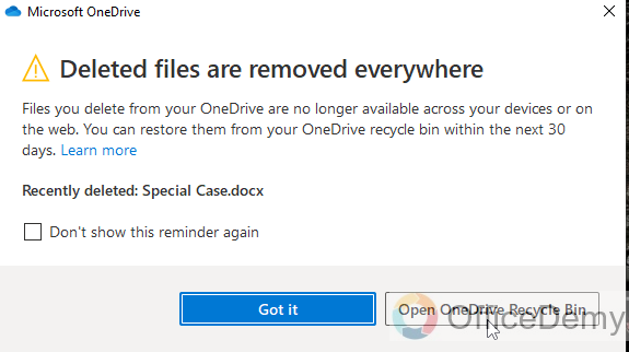 How to Delete files from OneDrive 11