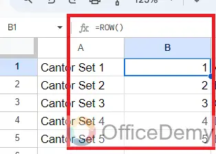 How to Draw the Cantor Set in Google Sheets 8
