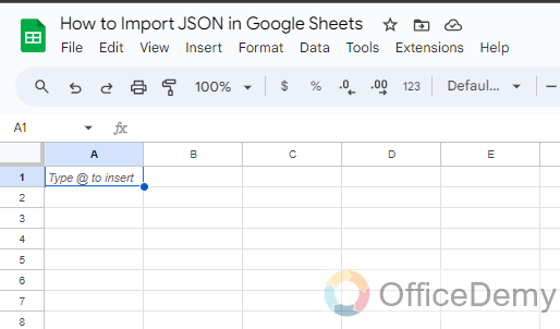 How to Import JSON in Google Sheets 1