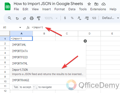 How to Import JSON in Google Sheets 10