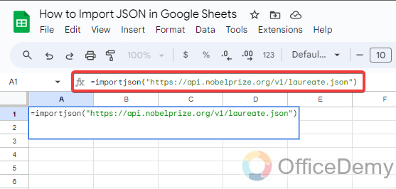 How to Import JSON in Google Sheets 11