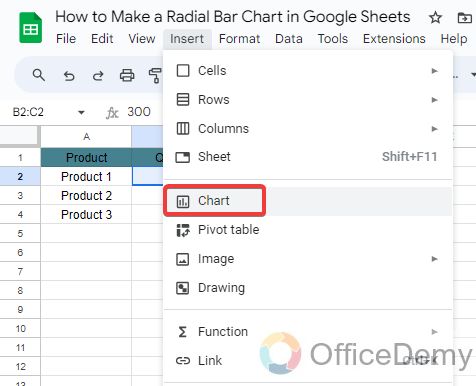 How to Make Radial Bar Chart in Google Sheets 7