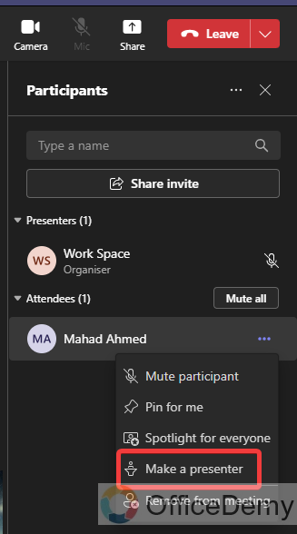 How to Make Someone a Presenter in Microsoft Teams 6