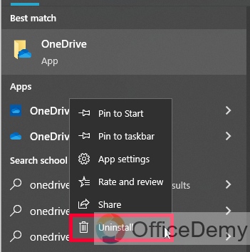 How to Uninstall OneDrive 16