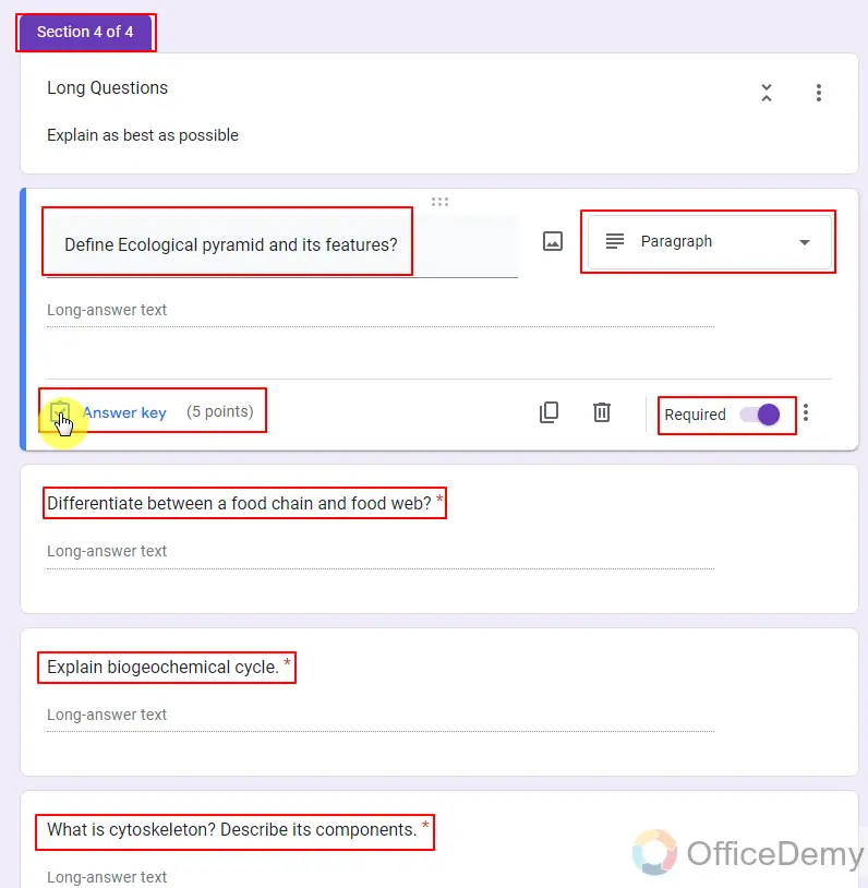 How to create an exam on google forms 15