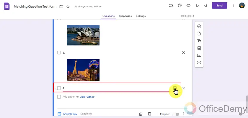 How to make a matching question in Google Forms 15