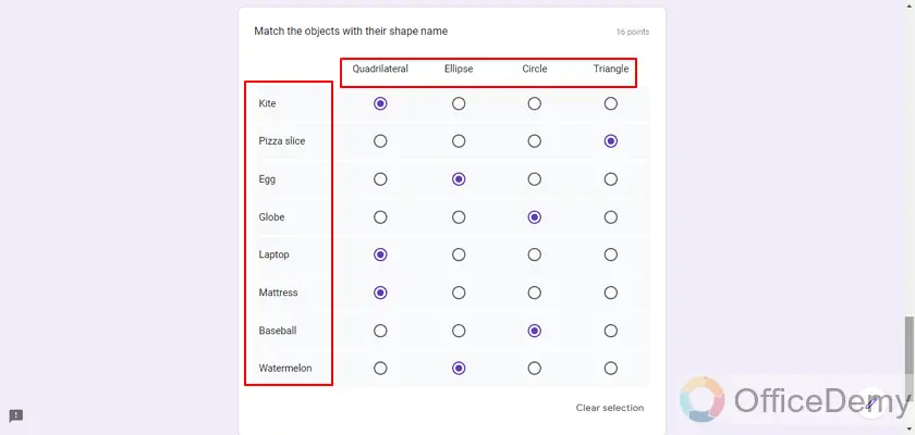 How to make a matching question in Google Forms 17