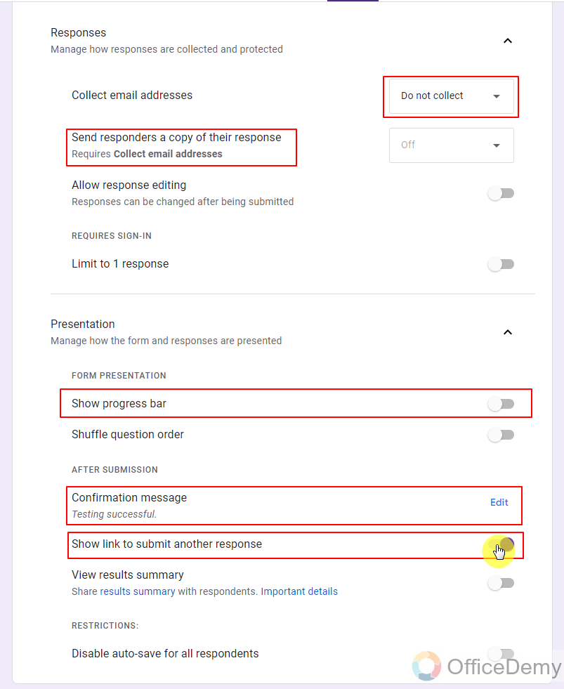 How to make a matching question in Google Forms 9