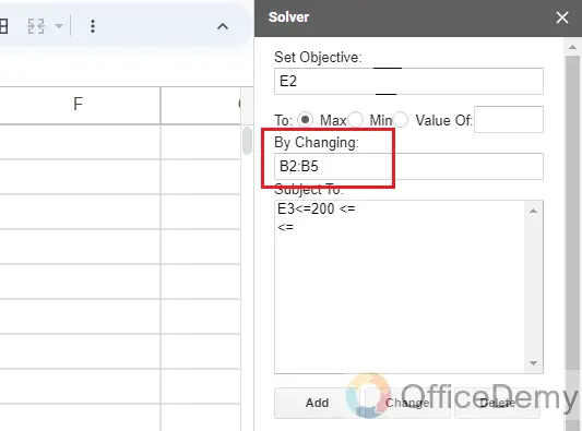 How to use solver in Google Sheets 15