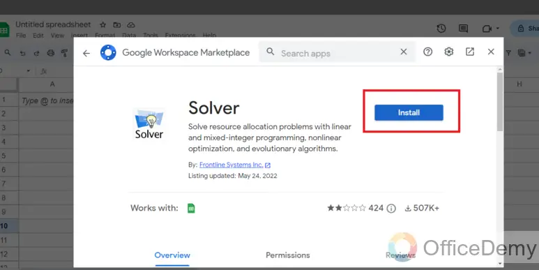 How to use solver in Google Sheets 5
