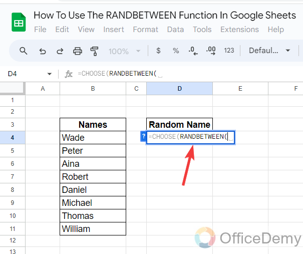 How to use the RANDBETWEEN Function in Google Sheets 19