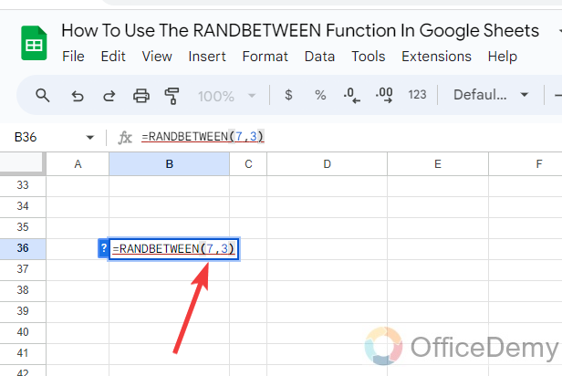 How to use the RANDBETWEEN Function in Google Sheets 23