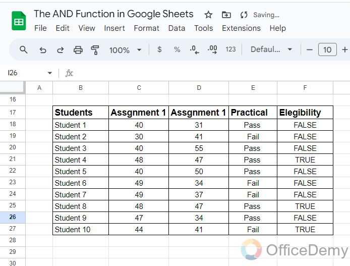 The AND Function in Google Sheets 16