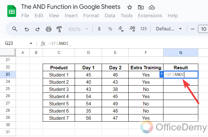 The AND Function in Google Sheets 18