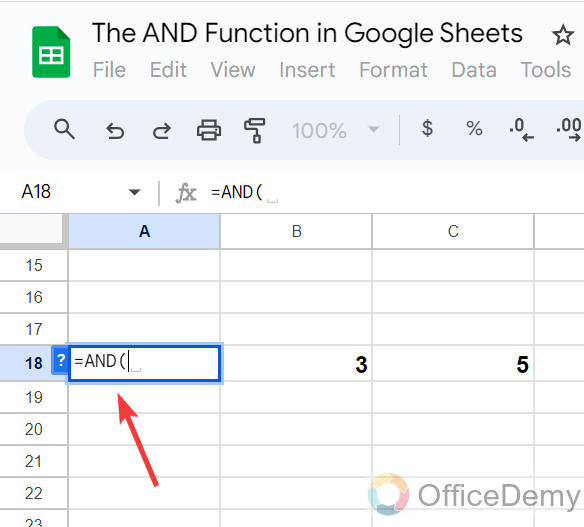 The AND Function in Google Sheets 2
