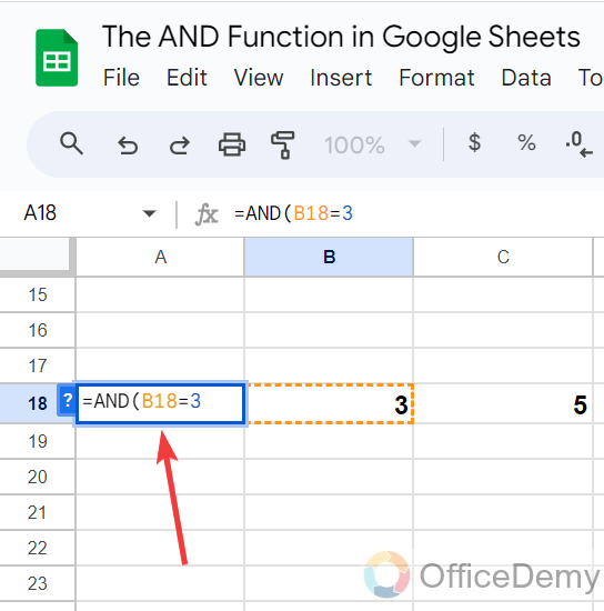 The AND Function in Google Sheets 3
