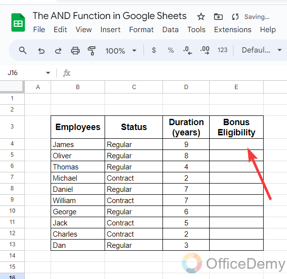 The AND Function in Google Sheets 6