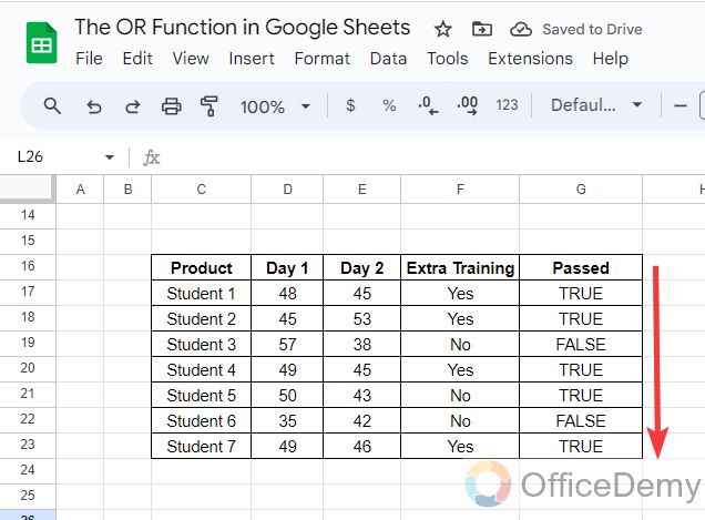 The OR Function in Google Sheets 17