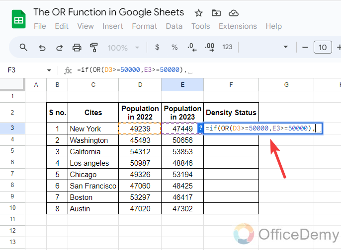 The OR Function in Google Sheets 20