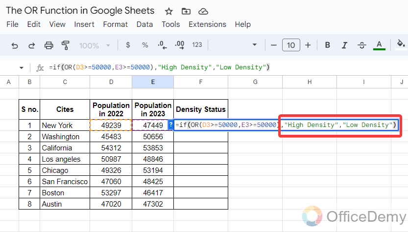 The OR Function in Google Sheets 21
