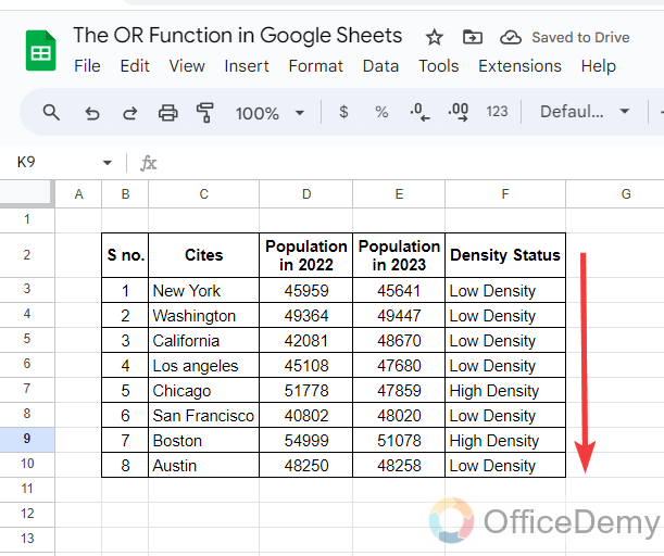 The OR Function in Google Sheets 22