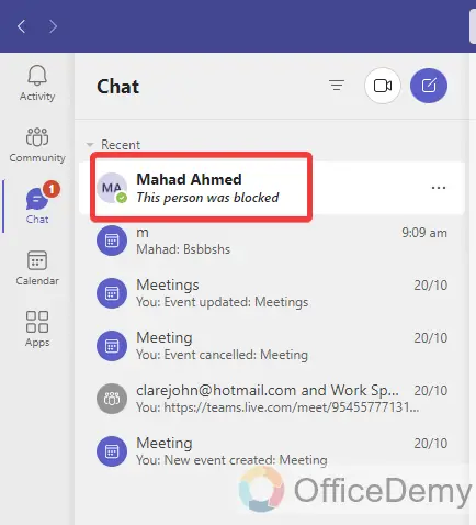 how to block someone on microsoft teams 4