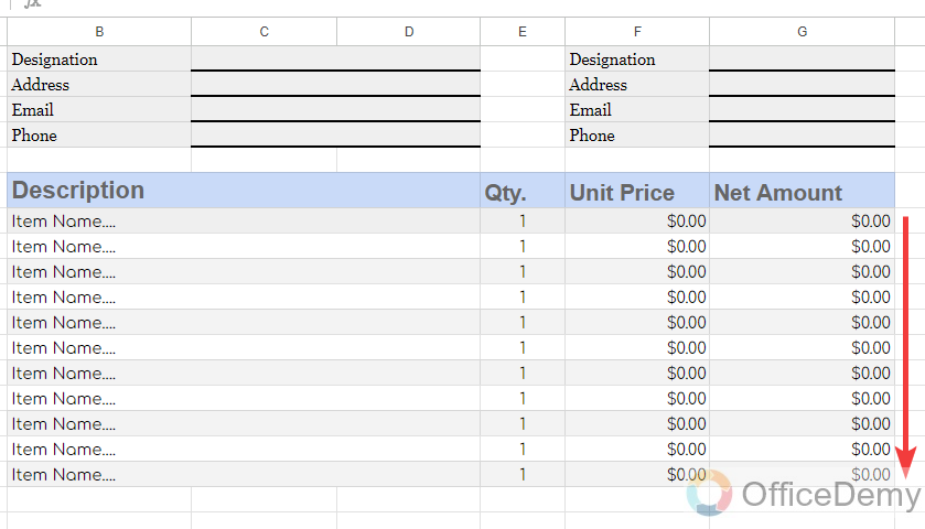 how to create an invoice template in google sheets 13