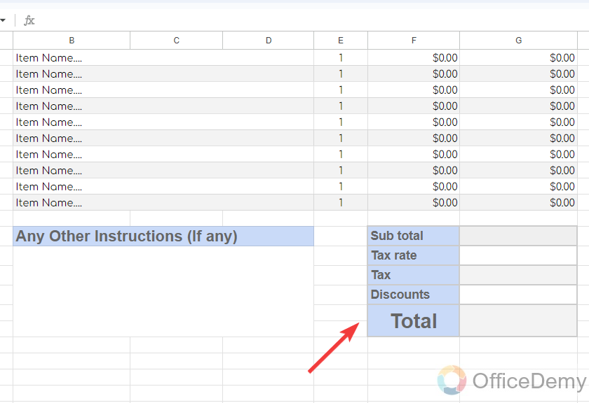 how to create an invoice template in google sheets 15