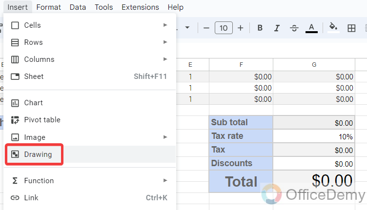 how to create an invoice template in google sheets 22