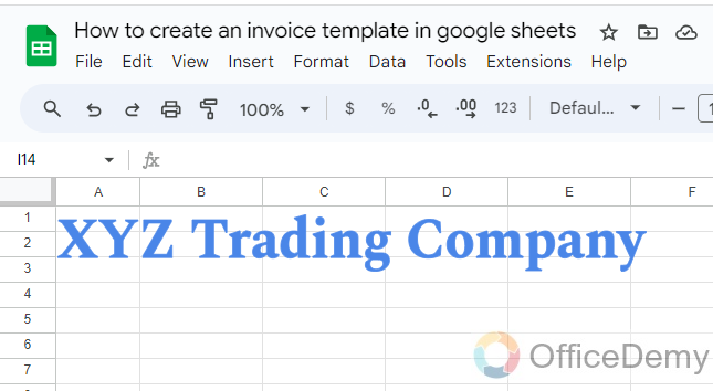 how to create an invoice template in google sheets 3