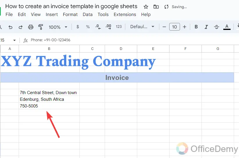 how to create an invoice template in google sheets 5
