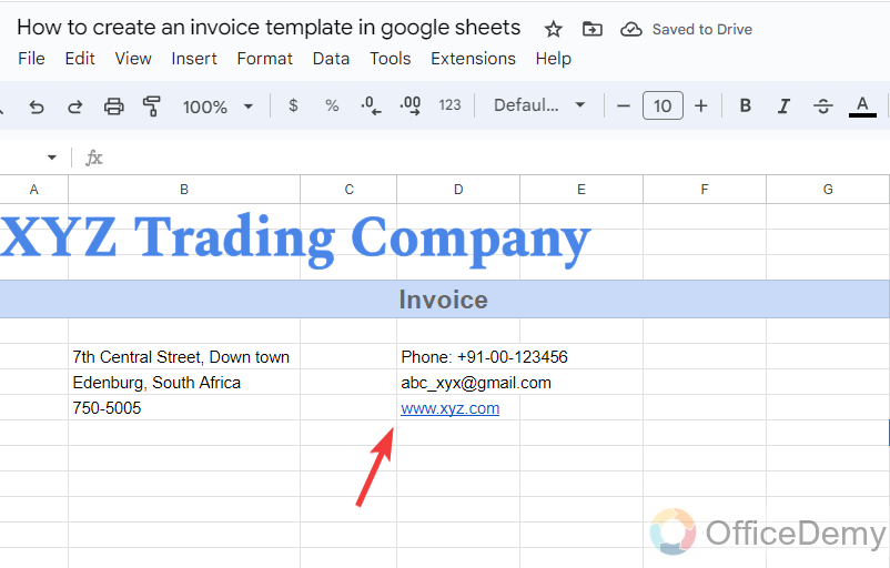 how to create an invoice template in google sheets 6