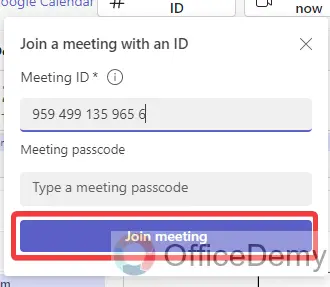how to join microsoft teams meeting with code 5