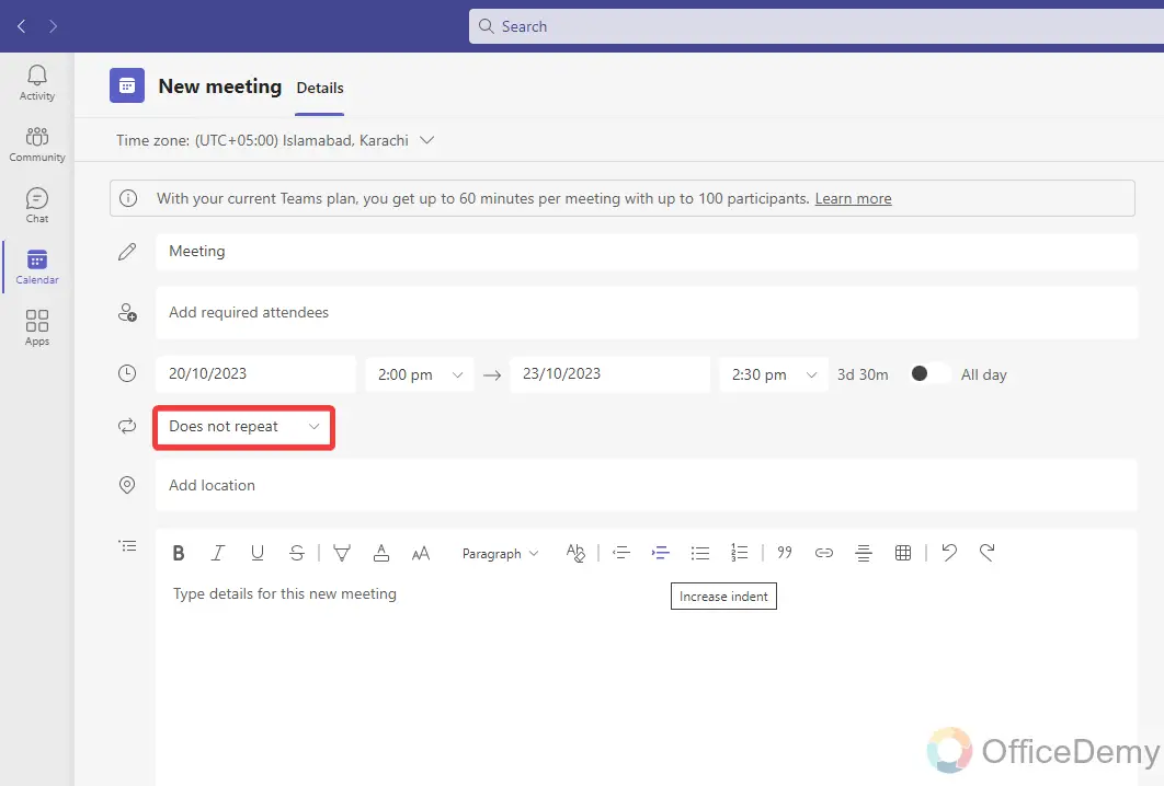 how to schedule a microsoft teams meeting 10