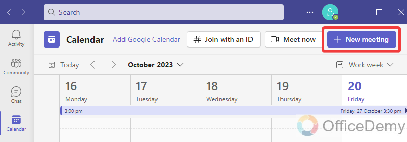 how to schedule a microsoft teams meeting 2