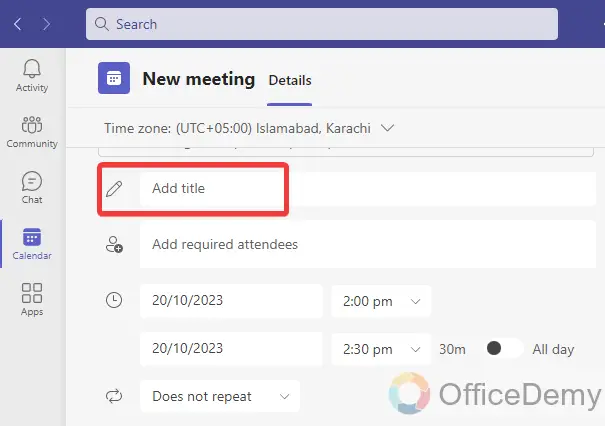 how to schedule a microsoft teams meeting 3