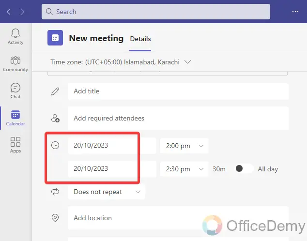 how to schedule a microsoft teams meeting 4