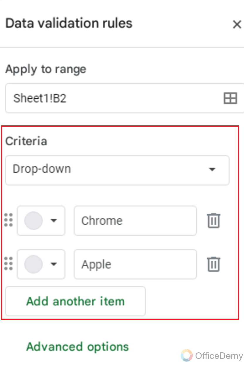 how to set default values for cell in Google Sheets 6