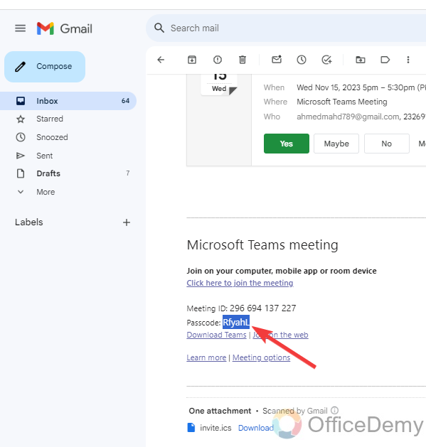 How to Accept Microsoft Teams Meeting Invite in Gmail 13