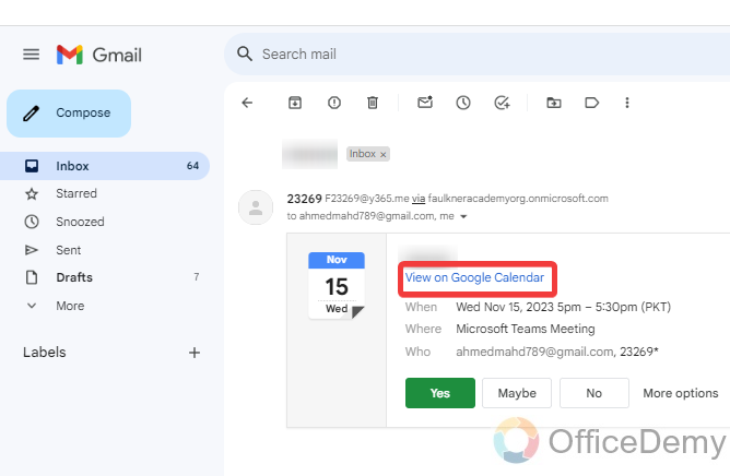 How to Accept Microsoft Teams Meeting Invite in Gmail 18