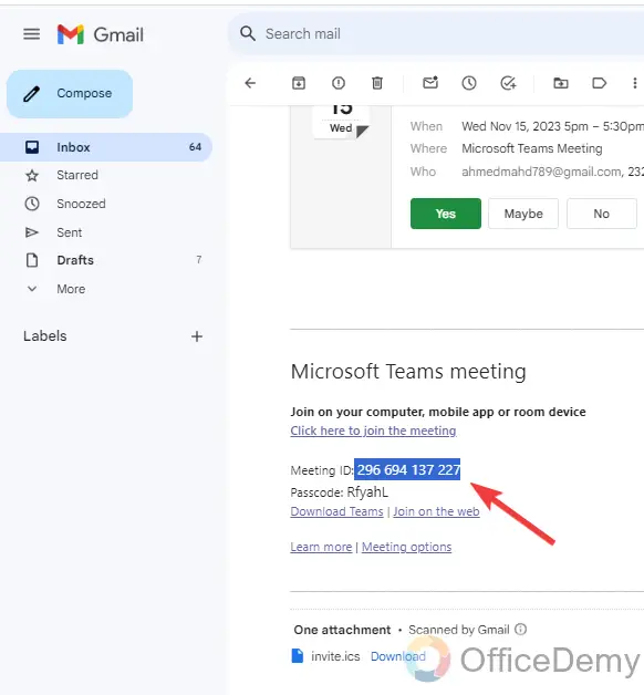 How to Accept Microsoft Teams Meeting Invite in Gmail 8