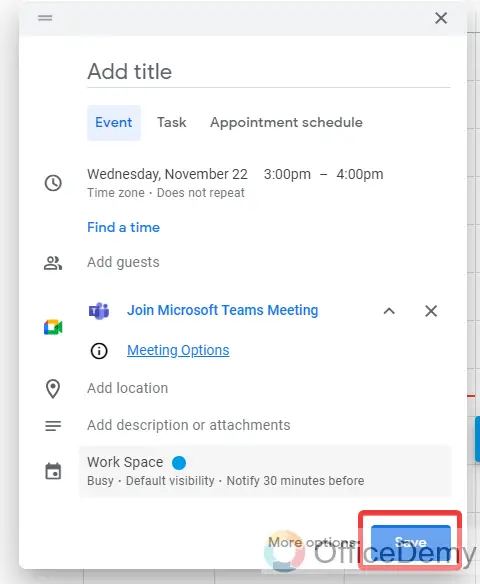 How to Add Microsoft Teams Meeting to Google Calendar 16