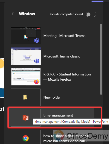 How to Share a Document on Microsoft Teams Video Call 14